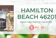 Photo of Hamilton Beach 46201 Digital Coffee Maker 12-Cups.